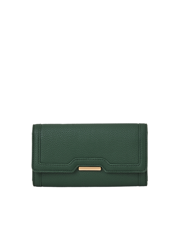 Green Leather Clutch - HYGOLUX