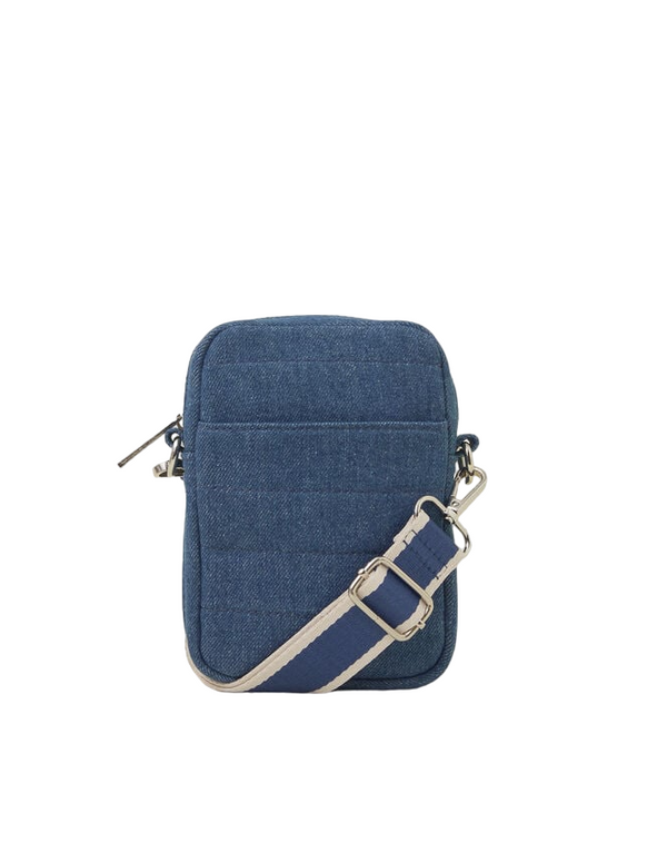 Blue Denim Crossbody Bag