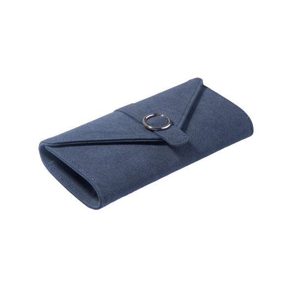 Blue Leather Clutch - HYGOLUX