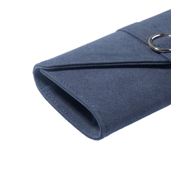 Blue Leather Clutch - HYGOLUX