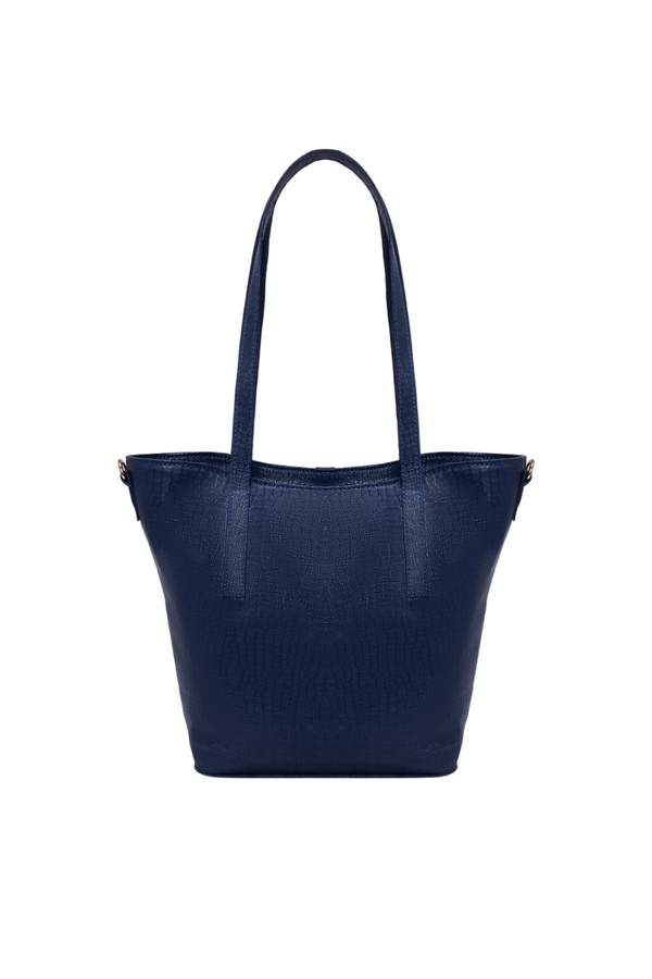 Blue Premium Leather Shoulder Bag - HYGOLUX