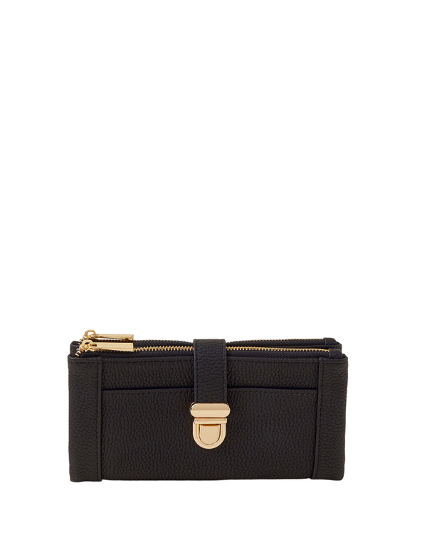 Black Leather Premium Quality Clutch - HYGOLUX