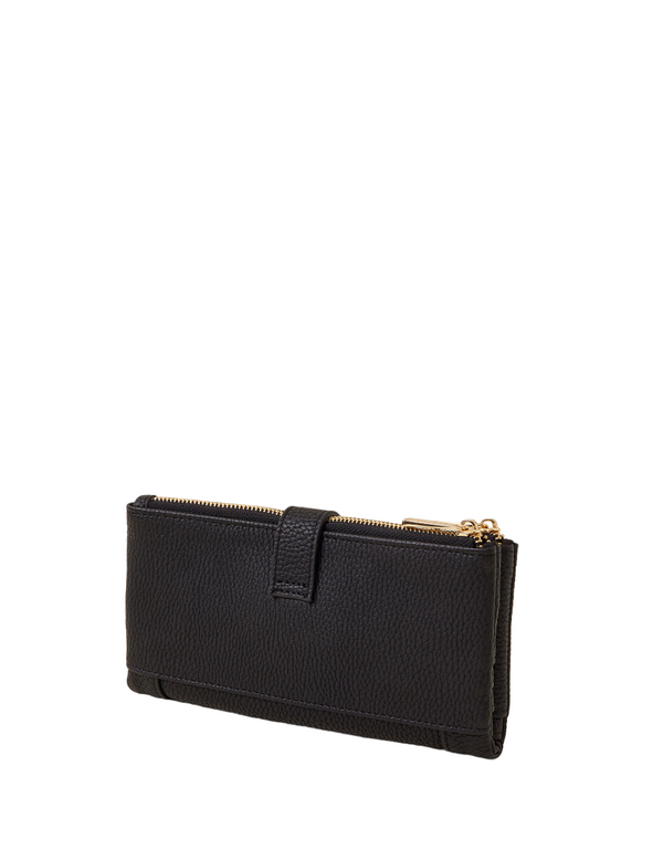 Black Leather Premium Quality Clutch - HYGOLUX