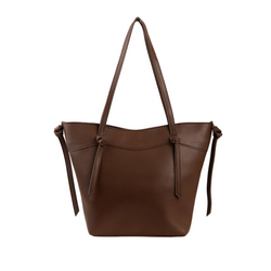 Brown Leather Shoulder Bag - HYGOLUX