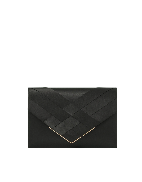 Black Leather Clutch - HYGOLUX